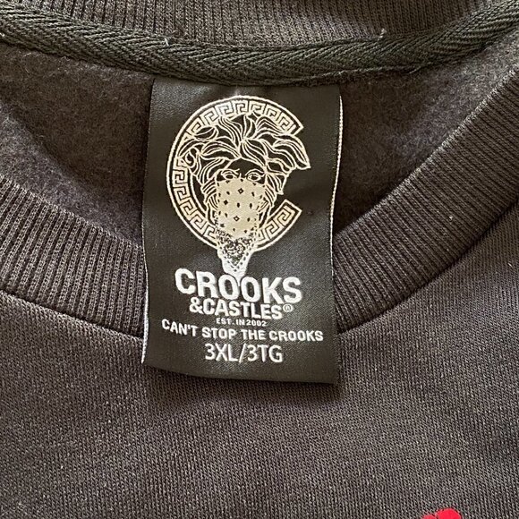 NWT Crooks & Castles Medusa Sweatshirt - Picture 9 of 10